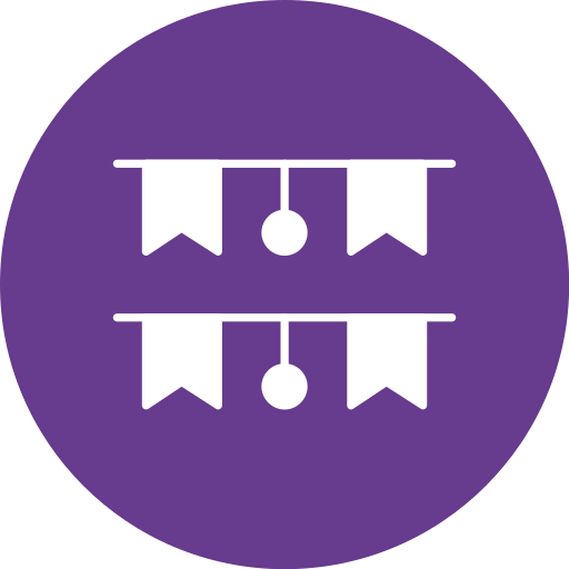 guirnalda icono gratis