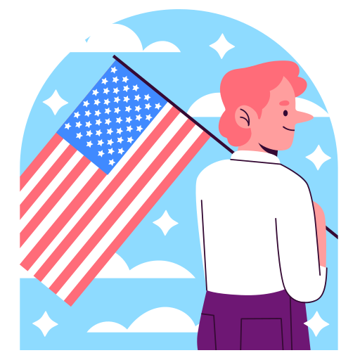 American Stickers - Free flags Stickers