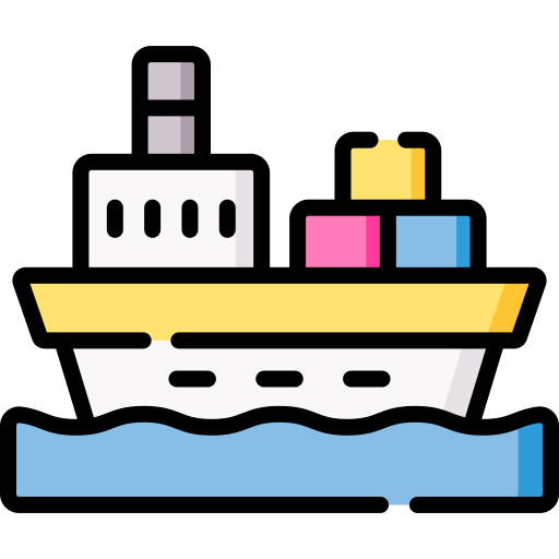 Cargo ship Special Lineal color icon