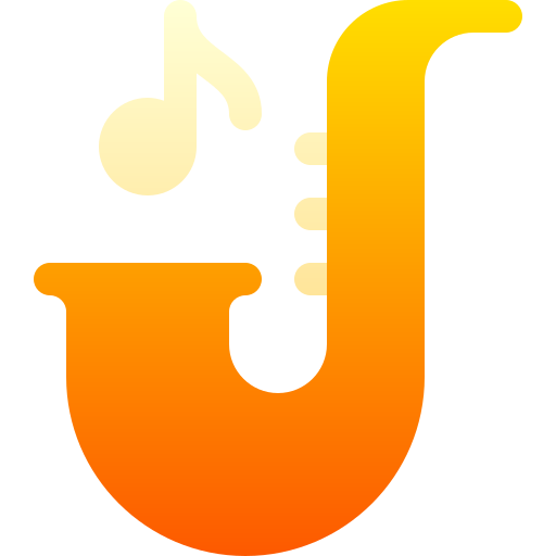 saxofón icono gratis