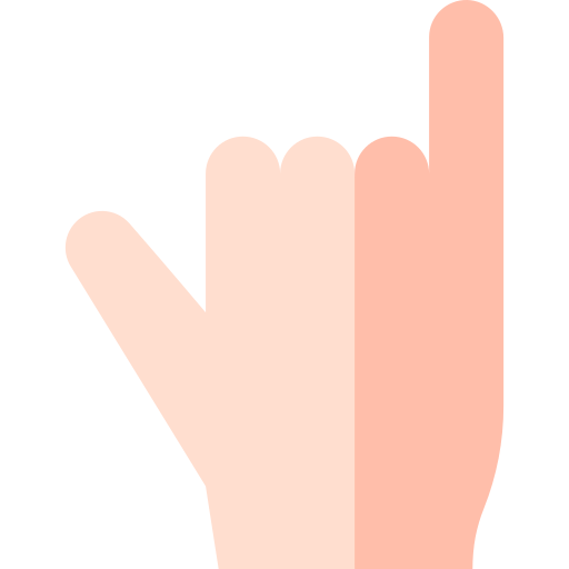 Sign language Basic Straight Flat icon