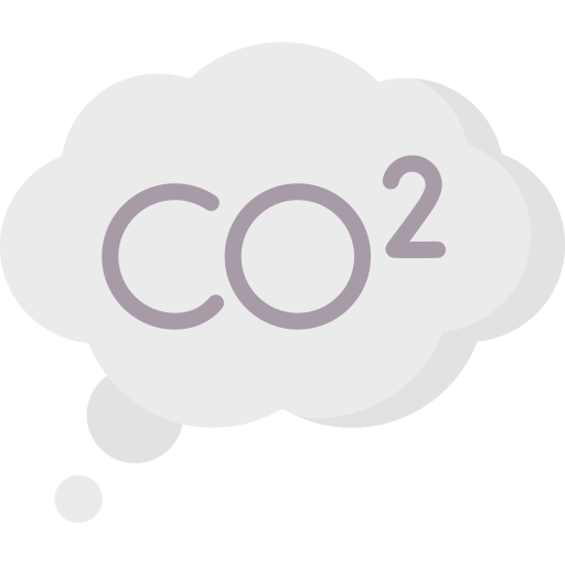 emisión de co2 icono gratis