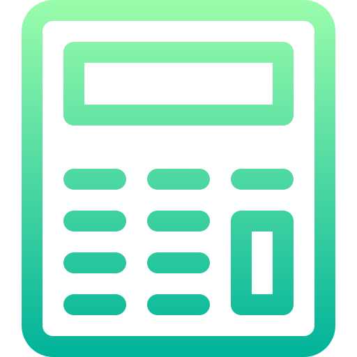 Calculating Basic Gradient Lineal Color Icon 5302