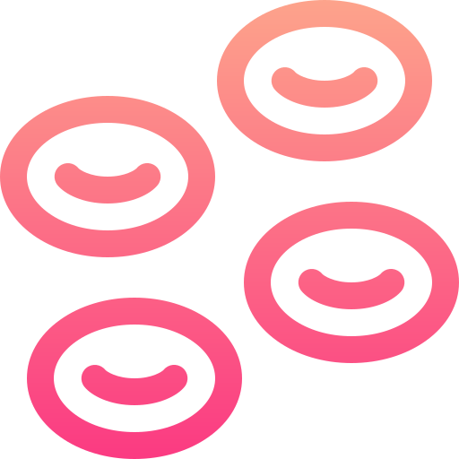 Blood cells Basic Gradient Lineal color icon