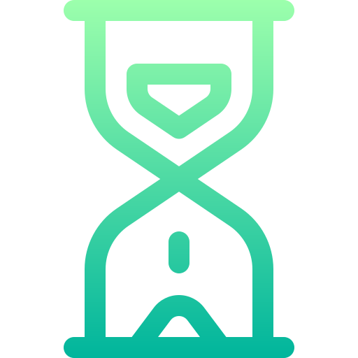 Hourglass Basic Gradient Lineal color icon