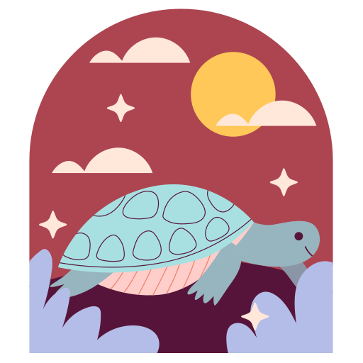 Turtle free sticker