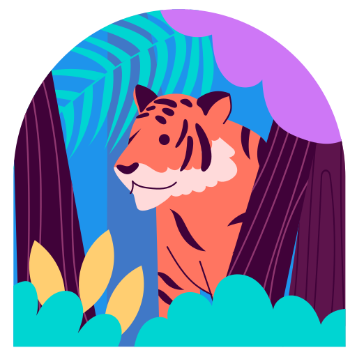Tiger free sticker Tiger free sticker