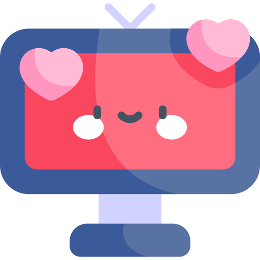 Tv Kawaii Flat icon