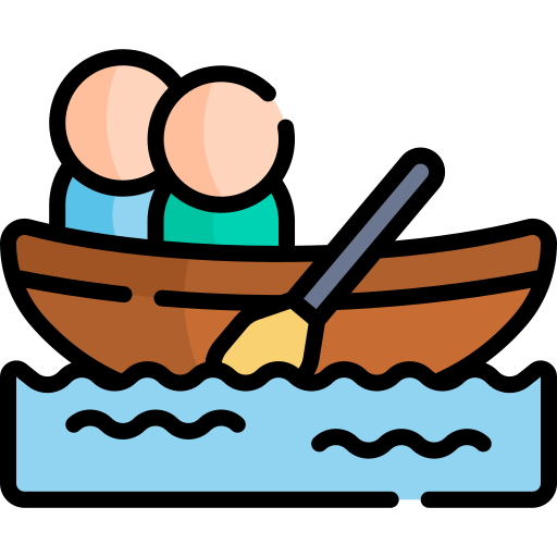 Boat Kawaii Lineal Color Icon