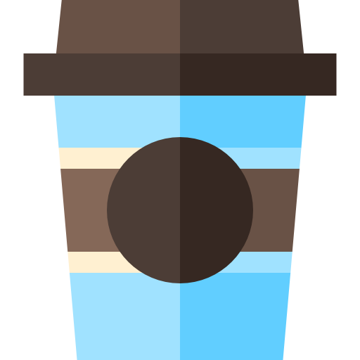 Coffee cup Basic Straight Flat icon