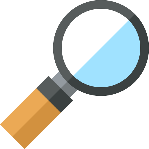 Magnifying glass Basic Straight Flat icon