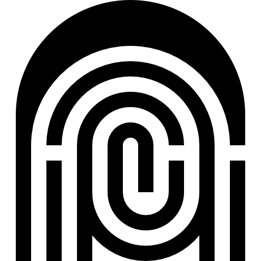 huella dactilar icono gratis