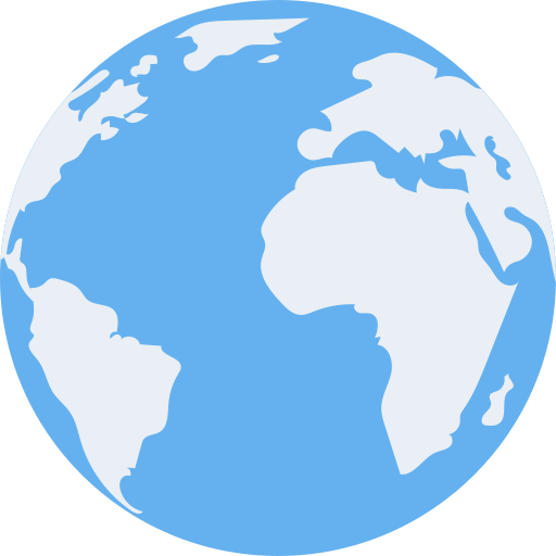 flat globe icon