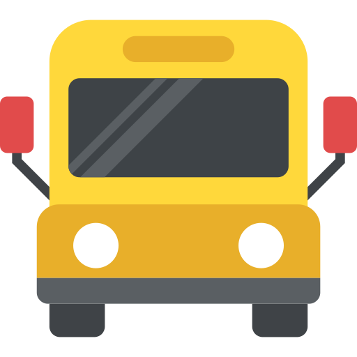 Bus Flat Color Flat icon