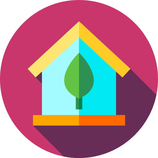 casa ecológica icono gratis