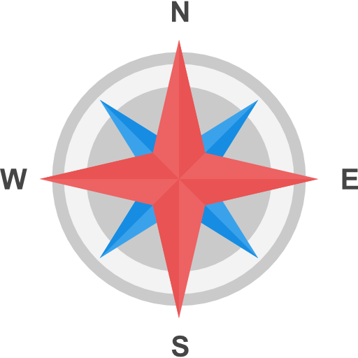 Red compass icon - Free red compass icons