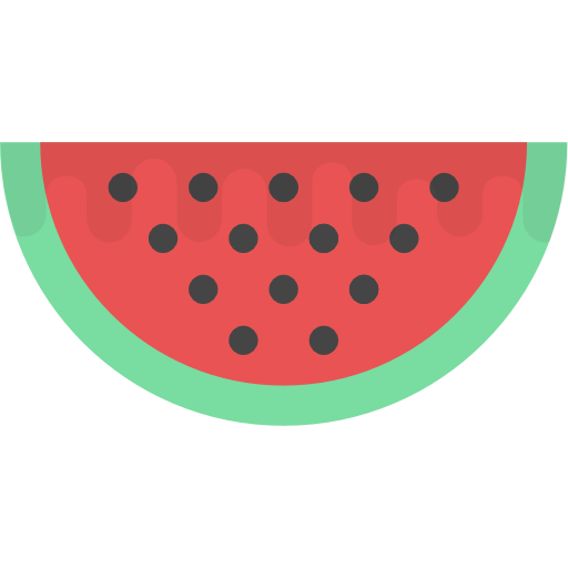 Watermelon Flat Color Flat icon