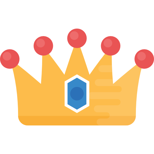 Crown Flat Color Flat icon