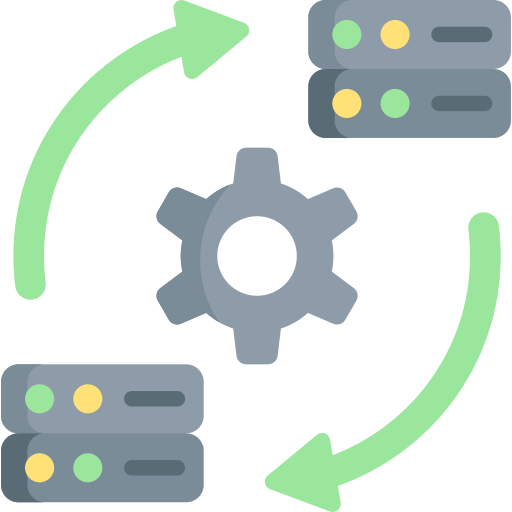 sincronización de datos icono gratis