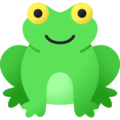 Little Frogs Amphibian Animals Stroke Set Vector Download