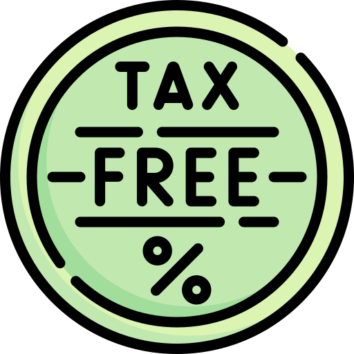 Tax free free icon