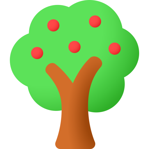 Árbol de frutas icono gratis