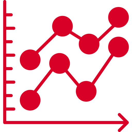 gráfico de líneas icono gratis