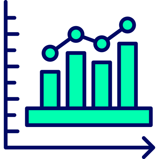 gráfico de barras icono gratis