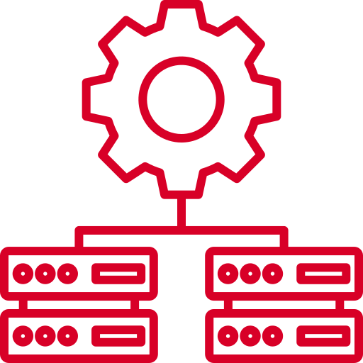 integración de datos icono gratis