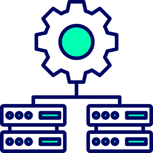 integración de datos icono gratis