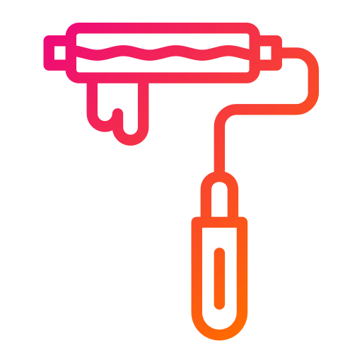 Малярный валик бесплатно иконка