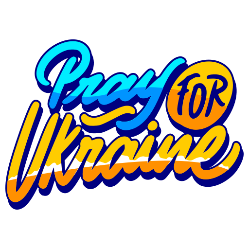 pray for ukraine gratis sticker