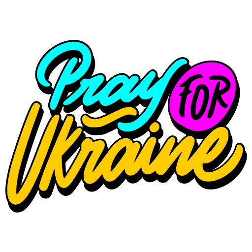 pray for ukraine gratis sticker