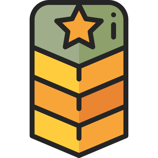 rang militaire Icône gratuit rang militaire Icône gratuit