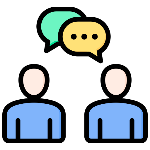 Discussion Generic Outline Color icon