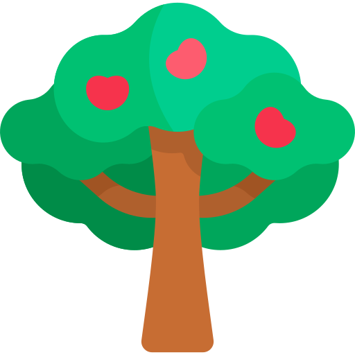 Árbol de frutas icono gratis