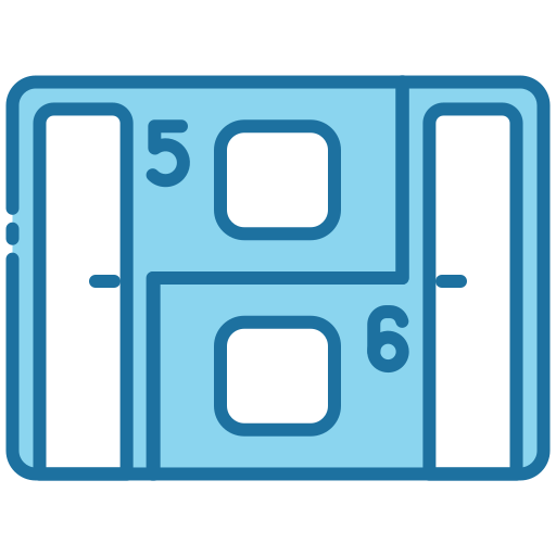 hotel cápsula icono gratis