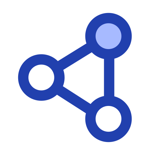 Linked Generic Blue icon