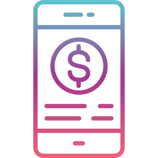 pago en línea icono gratis
