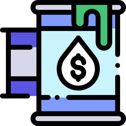 Oil Detailed Rounded Lineal color icon