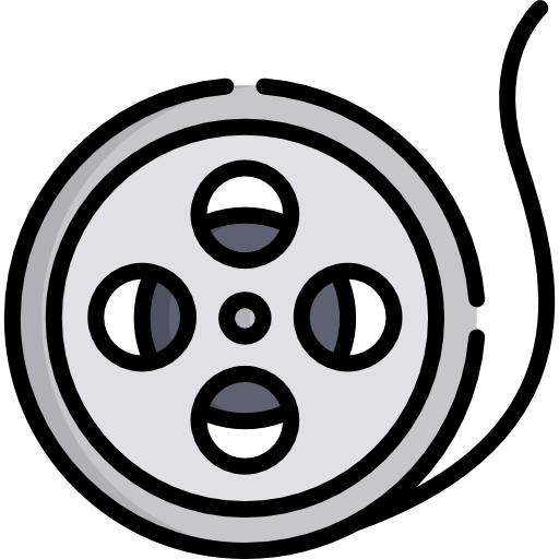 carrete de película icono gratis