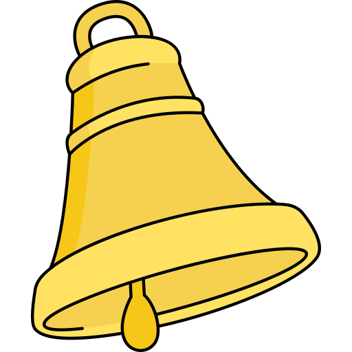 Bell Generic Thin Outline Color icon