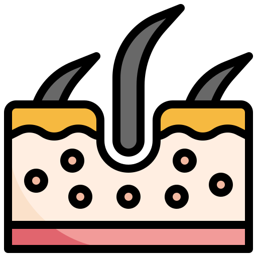 Epidermis Surang Lineal Color icon