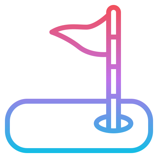 bandera de golf icono gratis