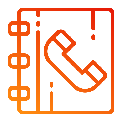 directorio telefónico icono gratis