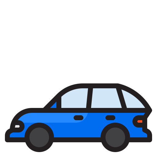 Hatchback car - Free transport icons