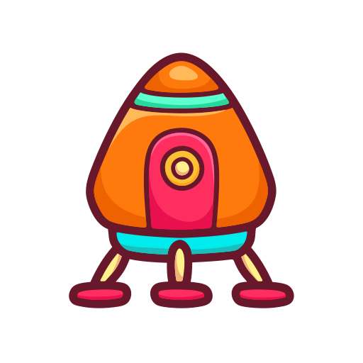 Space capsule free sticker Space capsule free sticker