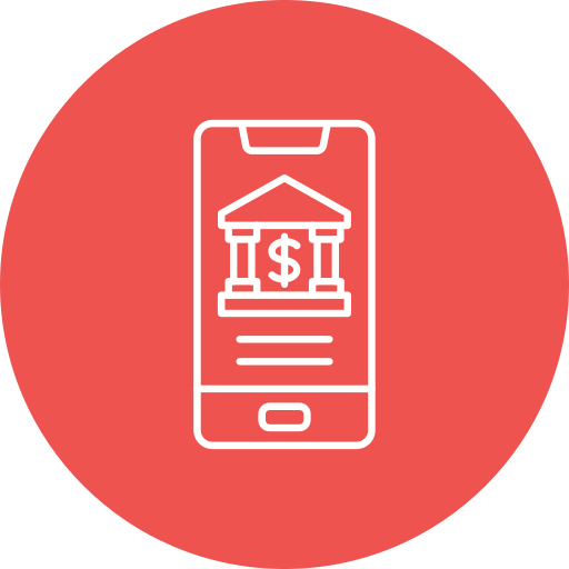 Mobile banking - free icon