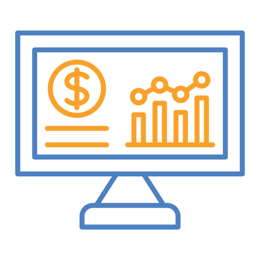 Analytics Generic Outline Color icon