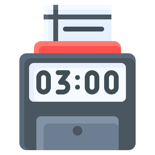 Punch Clock Free Electronics Icons